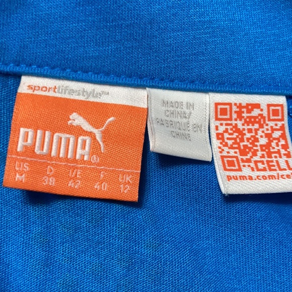 Puma Dry Cell Half Zip Running Jacket Blue White - Picture 5 of 8